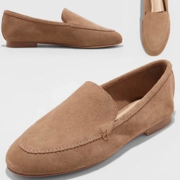 A New Day Mila Tan Suede Loafers 